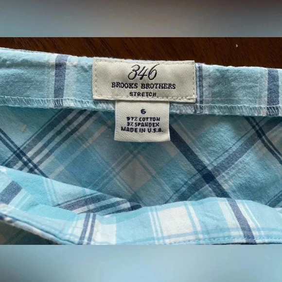 Brooks Brothers Stretch Cotton Classic‎ Preppy Sporty Skirt Blues Women’s 6 EUC - Picture 5 of 7